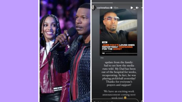 Corrine Foxx shares an update