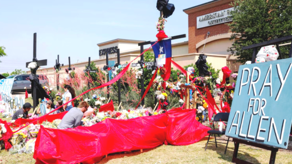 People place flowers