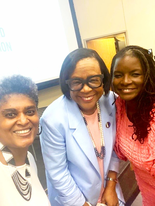 Carmen Randolph, Women’s Foundation of the South, Cynt Marshall, CEO of the Dallas Mavericks and Dr. Froswa’ Booker-Drew at the Black Women in Philanthropy event