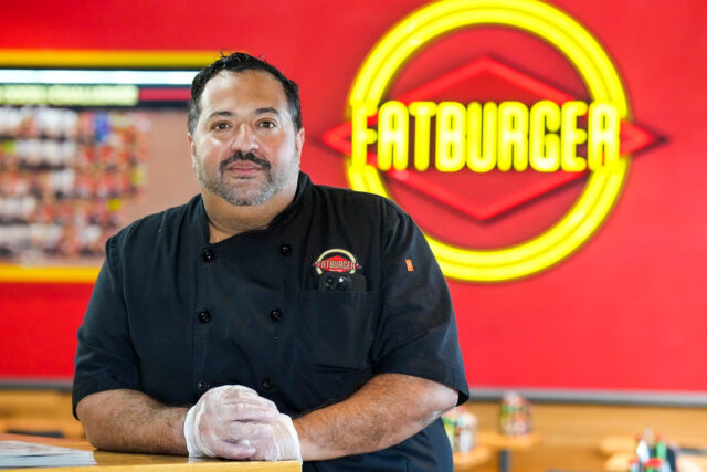 Owner Alf Gonzalez at Fatburger