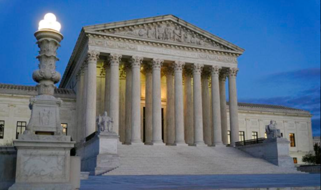 The Supreme Court building at dusk on Capitol Hill. — AP Photo/Patrick Semansky, File