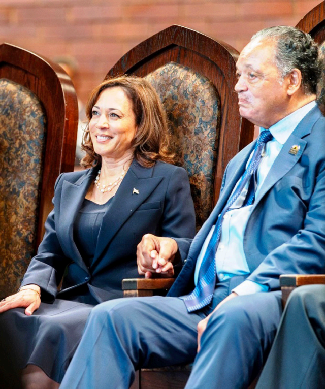 Vice President Kamala Harris and Rev. Jesse Jackson