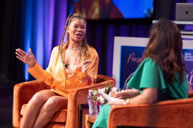 Storm Reid, Emmy-nominated actress, producer and USC student, Deborah Ferguson, NBC 5 anchor