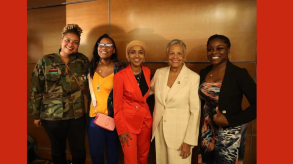 Dr. Brittany Lewis, Lakeisha Lee, Rep. Omar, Rep. Bonnie Coleman, Tiffany Roberso