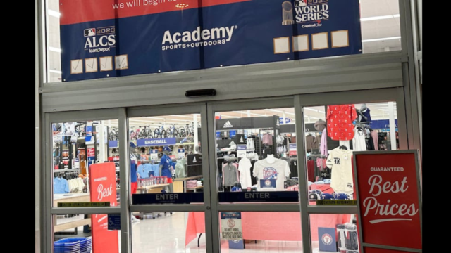 An employee at Academy Sports & Outdoors