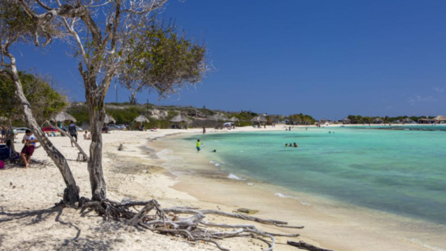 Baby Beach in San Nicolas, Aruba.