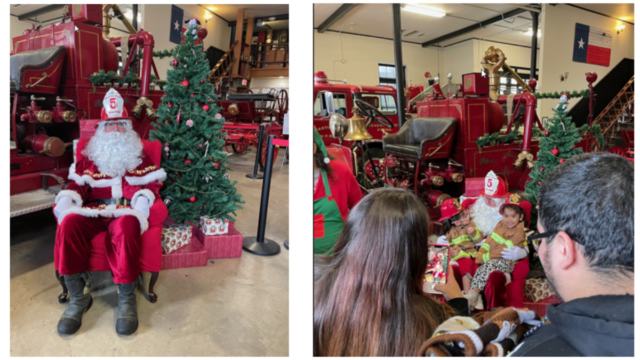 Dallas Firefighter's Museum hosts Santa at the Station