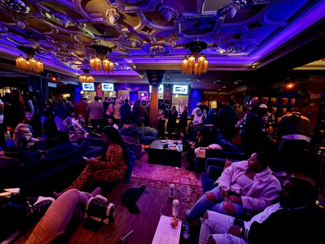 Crowd gathered at the Foundation Room Dallas to learn about TwoGether Land festival