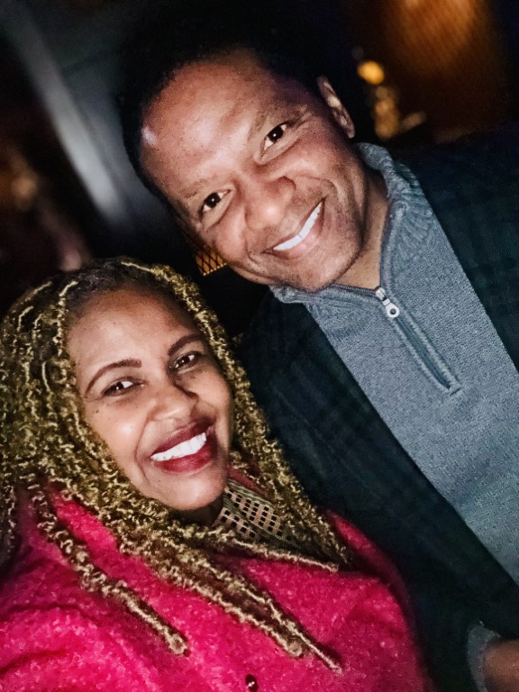 Eva D. Coleman with NBC 5s Vince Sims 