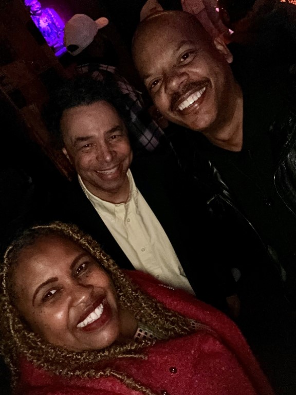 Eva D. Coleman with PR and Media greats Neil Foote and Oscar Joyner 
