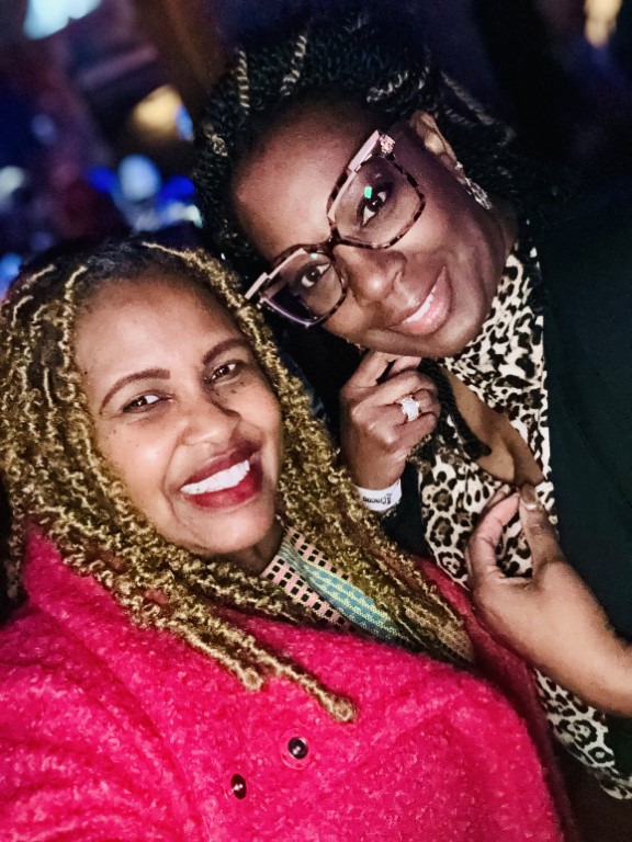 Eva D. Coleman with Shirley Walker King 