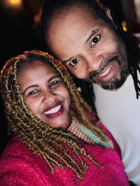 Eva D. Coleman with music producer Mike E.D. Williams 