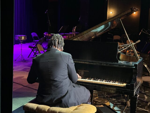 Youth Classical Artist 1st Place Winner Tinashe McGowan performs at Scott Joplin Chamber Orchestra concert in Dallas Feb. 3, 2024