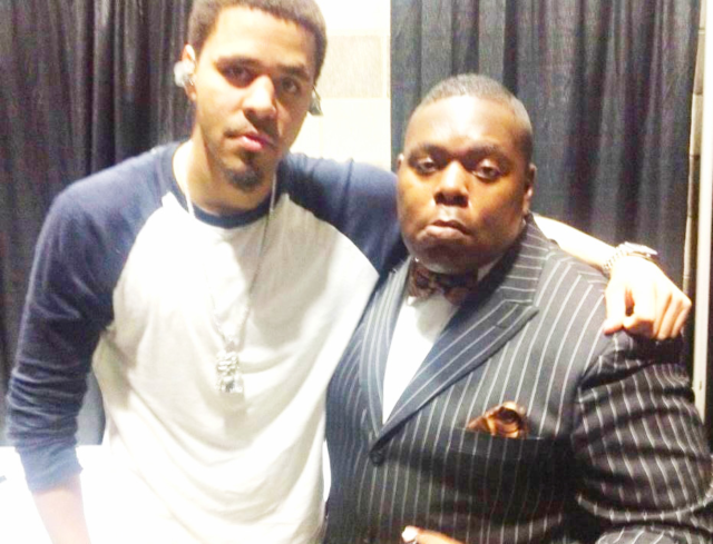 Muhammad with hip-hop great, J Cole