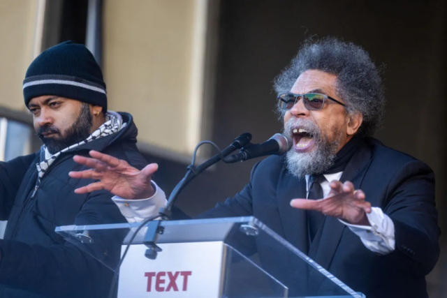 Independent presidential candidate Cornel West