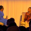 Olympian Allyson Felix and NBC 5's Kristi Nelson in conversation at Educational First Steps gala at Ritz-Carlton Feb. 20, 2024 in Dallas