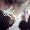 man with knife