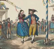 17th-Century maypole dance.