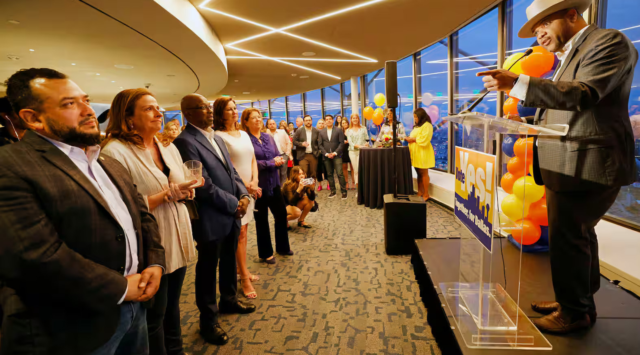 Dallas Mayor Eric Johnson speaks