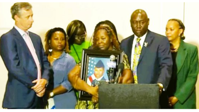 Family members and attorneys of Senior Airman Roger Fortson