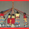 Students plaiting maypole (1)