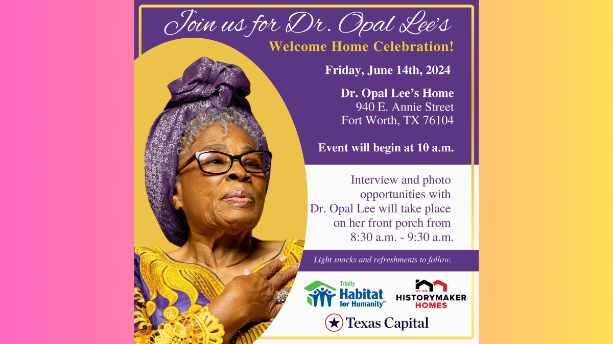 From History to Homecoming: Honoring Dr. Opal Lee, The Grandmother of ...