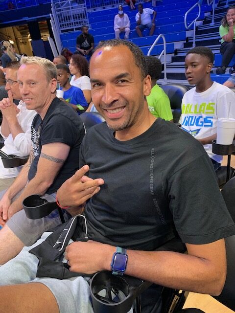 Mavs GM Nico Harrison at Dallas Wings game