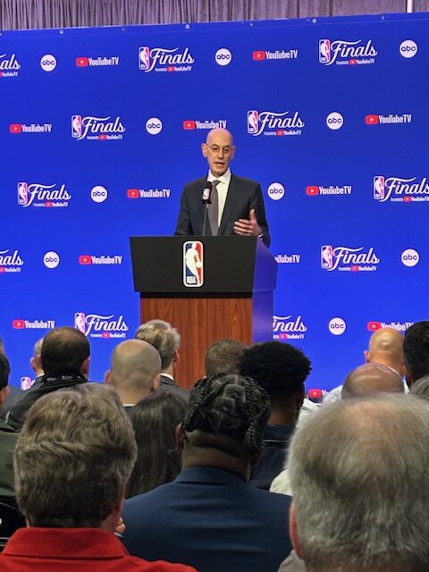 NBA Commissioner Adam Silver Address the Media