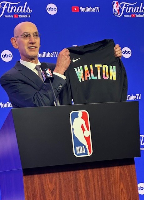 NBA Commissioner Adam Silver - Bill Walton Memorial Shirts