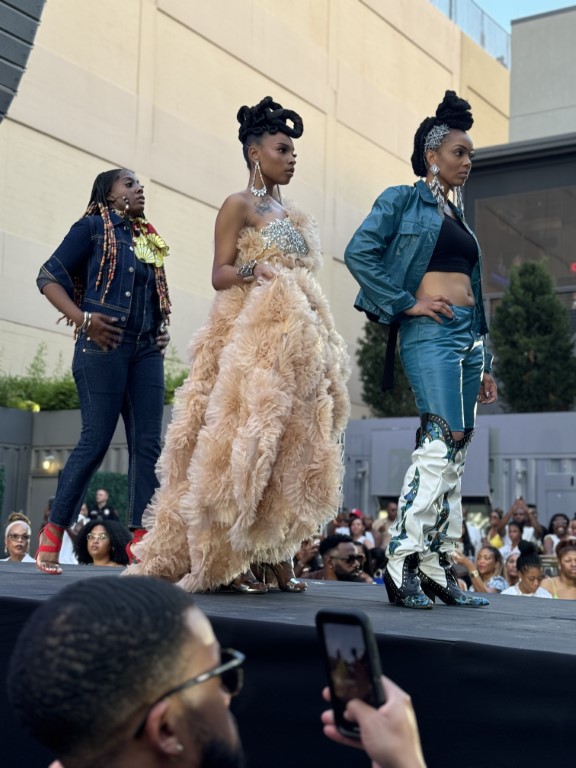 Nu Standard hair fashion segment during Juneteenth Fashion Show in Plano, Texas June 15, 2024