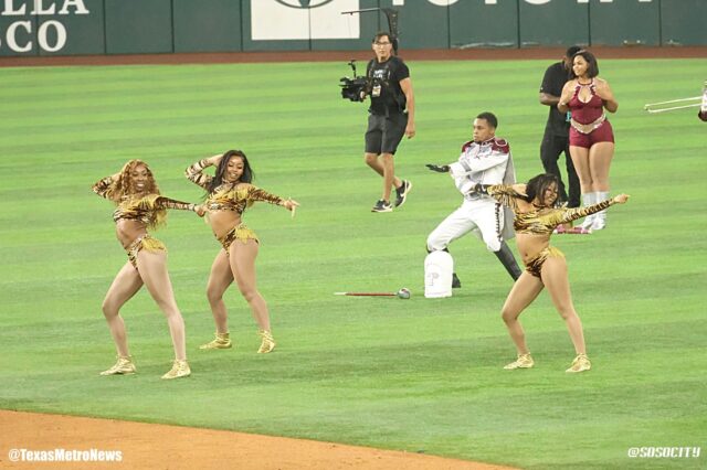 TSU band and dancers perform at HBCU Swingman Classic