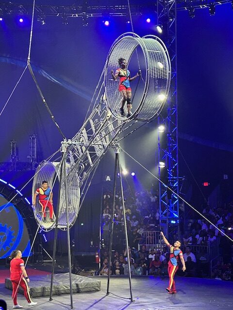 Universoul Circus Wheel Aerial Act