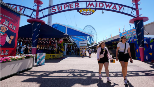 Guests on The Midway at State Fair