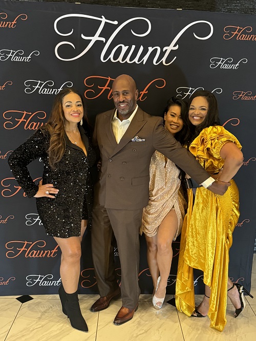 Lesia Ramsey, Jimmy Porch, Linda Ngo and Belinda Ramsey at Flaunt 10-Year Anniversary celebration Oct. 26, 2024 in Frisco, TX