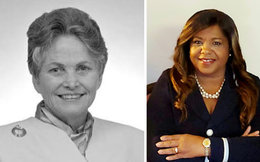 The Legacy Award. Recipient (Left): Dr. Harryette B. Ehrhardt , and Honorable Mention: (Right) Dr. Sharon Middlebrooks