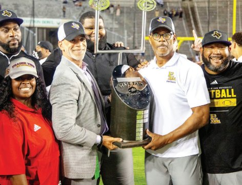 Prairie View A&M Athletic Director Anton Goff and Head Football