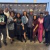 2-Group photo of Denton Black Film Festival honorary hosts and event participants during Media & Film Mixer on Dec. 8, 2024 in Denton, TX