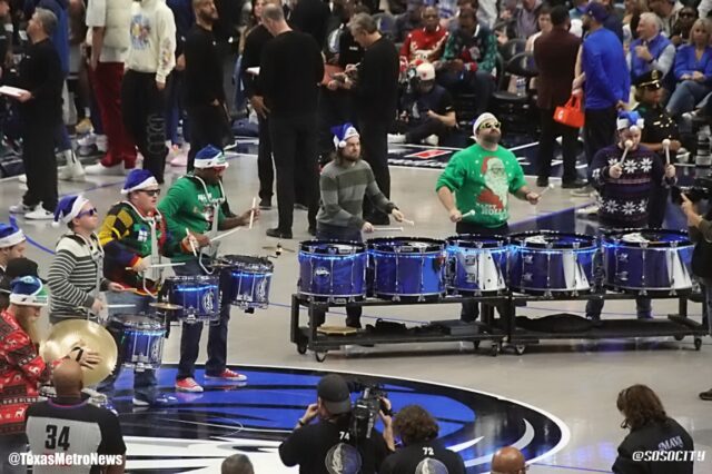 Mavs Drumline on Christmas Day