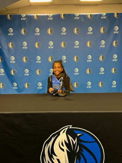 Mavs Kid Reporter Sarai Stokes-Mitchell